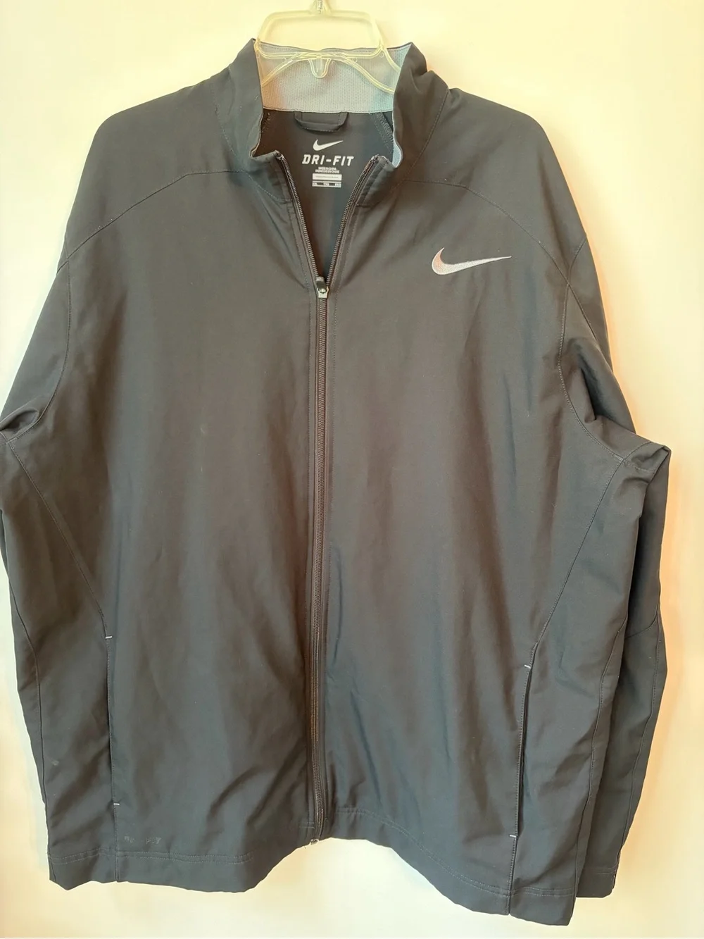 Nike Men's Black Dri-FIT Full-Zip Performance Jacket size 2XL